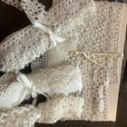 Large Lot Vintage Cotton Lace Trims 45 Yds