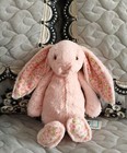 Nwt dust Bag Blush Bunny  cherry   Plush Toy Jellycat Medium Blossom