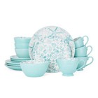 Venice Teal Stoneware 16-piece Dinnerware Set