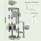 Ct84f 83  Giant Cat Tree - Xxl Cat Tower For Large Cats  9 Scratching Posts