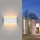 Led Wall Light Waterproof Ip65 Outdoor Wall Lamp Garden Porch Light Decor Garden