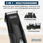 Wahl All In One Rechargeable Beard Mustache Detail Trimmer  Black Grooming Kit