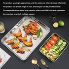 Qanyegn Roasting Pan And Rack Set Stainless Steel Roasting Pan Rectangular