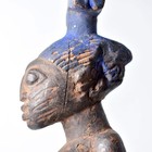 Yoruba Shango Figure Wand Kneeling Nigeria