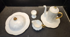Shelley Bone China Regency Breakfast Set 6 Pc Teapot Egg Cup Creamer Muffin Dish