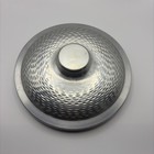 Vintage Mid Century Modern Ice Bucket Hammered Aluminum Made In Italy True Vntg
