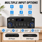 Bluetooth 5 0 Stereo Amplifier  2 1 Channel 400w Home Audio Stereo Receiver