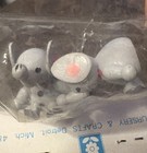 Vtg Tiny Miniature Hand-painted Wooden Elephants Set Of 2 - Sealed Package