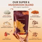 6 Pack Mushroom Blend Instant Coffee 30 Servings Daily Wellness Coffee Powder