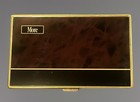 Vtg More Gold Tone Tortoise Compact Enamel Thin Cigarette Smoke Case Korea 4 5  