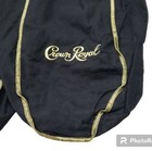 Lot 4  black Crown Royal Drawstring Bags  12 