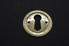 1  Keyhole Cover Plate Escutcheon Furniture Cabinet Brass Key Hole Lock Cover 