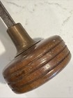 Vintage Antique Wooden Brass Door Knob Set - Gorgeous Character For Your Decor