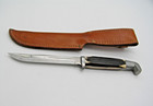 Queen Steel Usa  95 Winterbottom Fixed Blade Hunting Leather Sheath Knife