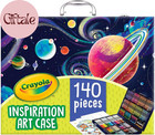Inspiration Art Case Space Coloring Set  140pcs   Art Kit For Kids  Crayons  Mar