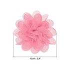 10pcs 3 9  Chiffon Flowers Fabric Flower Sewing Fabric Appliques Salmon
