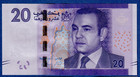 Morocco  20 Dirhams 2012 P-74 Unc  Banknote - King Mohammed Vi