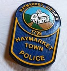 Police  Haymarket Virginia 3d Routed Wood Patch Plaque Sign Custom 