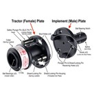 New Oem Spare Safety Plunger Pin  slic Pin   For Pto Link  Compact System