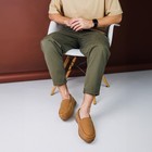 Men s House Moccasin Slippers - Comfortable Indoor outdoor Beige Size 11