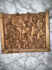 Vtg  Possible Papua New Guinea Story Board Carved Wood Tribal Art