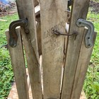 1896 Antique Wood Wringer Washer Folding Double Bench Anchor Brand