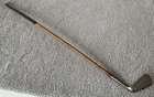 A g  Spalding Bros Dundee Iron Mashie Forged Hickory Shaft Leather Grip 145 Yds