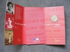 R213 Royal Mint 2003 100th Votes For Women 50p Coin Pack