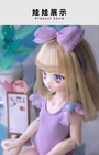 Cute 1 4 Cartoon Bjd Doll Saki Girl Resin Ball Jointed Face Makeup Eye Full Set