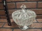 Vintage 1960s Candy Dish  Pedestal Candy Dish  Mid Century Modern  Vintage Glass