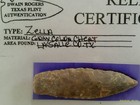 Papered Central Texas Zella Arrowhead  Prehistoric Artifact  free Shipping  Pb54