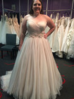 Simple Wedding Dresses Sleeveless White Ivory A Line Plus Size Bridal Gown
