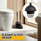 Propuri 2 In 1 Toilet Plunger And Brush Set   extended Handle Plunger bathroom