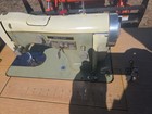 Necchi Supernova Bu Sewing Machine In Blond Mid Century Cabinet Chair Read Desc 