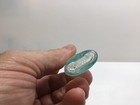 Small Antique Aqua Oval Medicine Bottle 