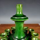 10 8  Rare China Porcelain The Tang Dynasty Tricolor Green Glaze Bottle