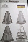 Butterick 3418 Costume Sewing Pattern Misses 6 8 10 Victorian Skirts 4 Styles