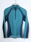 Nwot Kerrits Always Cool Icefil      L s 1 2 Zip Top Xs Peacock lagoon  100 Upf