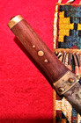 Vintage Dag Knife With Beaded Sheath