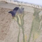 Croscill Accessories Floral Iris Throw Pillow Fringe Beige Purple Pink 16  X 12 