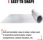 Exhaust Heat Shield Automotive Embossed Aluminum 20 x20  Muffler Shield wrap Us