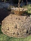 Antique Arts And Crafts Chandelier Dome Grape Vines Design