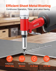 Pneumatic Rivet Gun Kit Air Pop Riveter 3924lb 5 Nosepieces Heavy Duty Tool