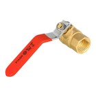 Efield 1     1 female Thread Npt Ball Valve Red Lever Brass No Lead Free Shipping