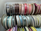 Huge Lot Stampin  Up  Ribbon Asst Colors Styles 92 Rolls  extra New   Used Rolls