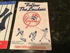 1986   1993  York Yankees Baseball Pocket Schedule Yankees Version Mattingly