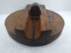 Vintage Wooden Wood Foundry Industrial Mold R j  Reynolds Steampunk Art