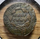1835 Classic Head Half Cent - Actual Coin Shown - Free Shipping Tracking Inv 256