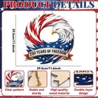 250th Anniversary Patriotic Eagle Wreath 4th Of July Independence Day Hanging Do