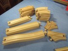 Lot Of 76 Pieces Imaginex Express Brio Wooden Train Set And Accessories